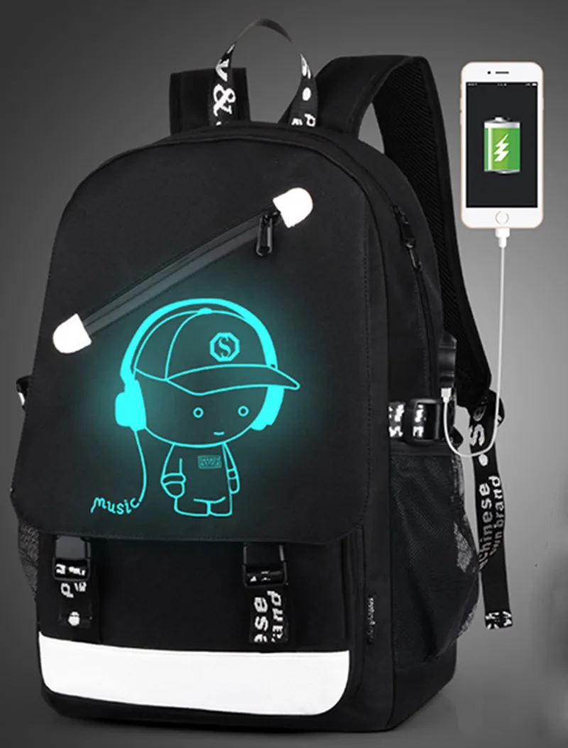 

2018 fashion multi-function USB charging anti-theft backpack travel waterproof bag men's casual bag 15 inch notebook back