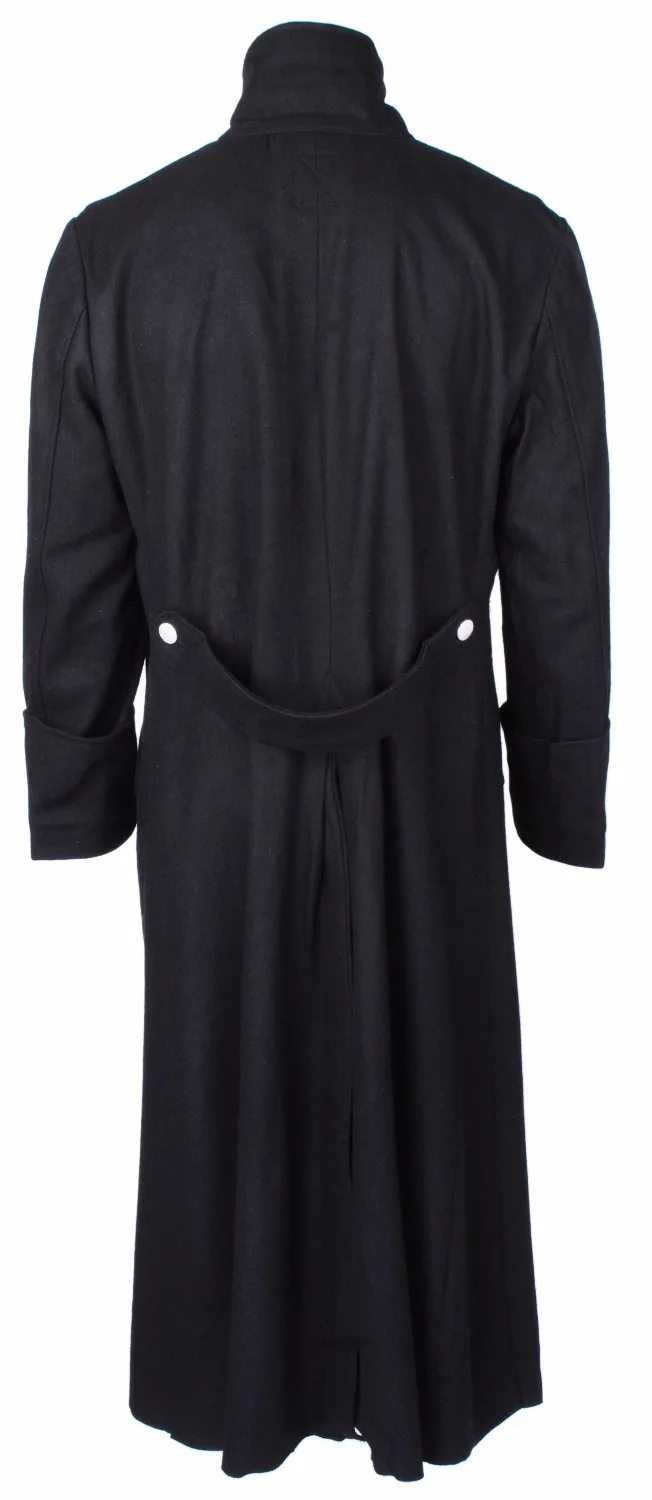 Немецкая элита Второй мировой войны M32 черное шерстяное пальто больших размеров