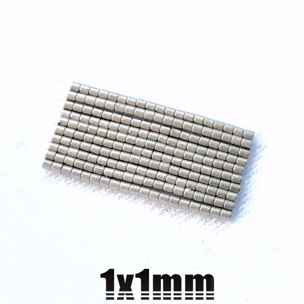 

200pcs 1x1 mm 1 x 1 Super Strong Rare Earth Magnet 1*1 Small Round Powerful Neodymium Magnet Fridge Free Ship n35 1x1mm d1*1mm