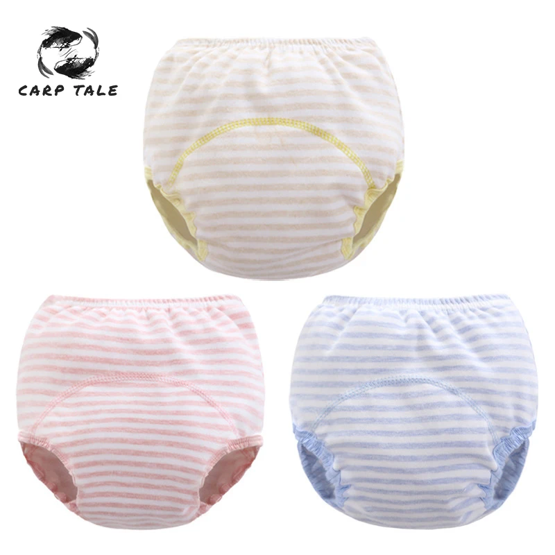 

Striping Training Pants Baby Nappies for Toddler Boy Girl Panties Reusable Washable Cloth Nappies Baby Cotton Diapers Waterproof