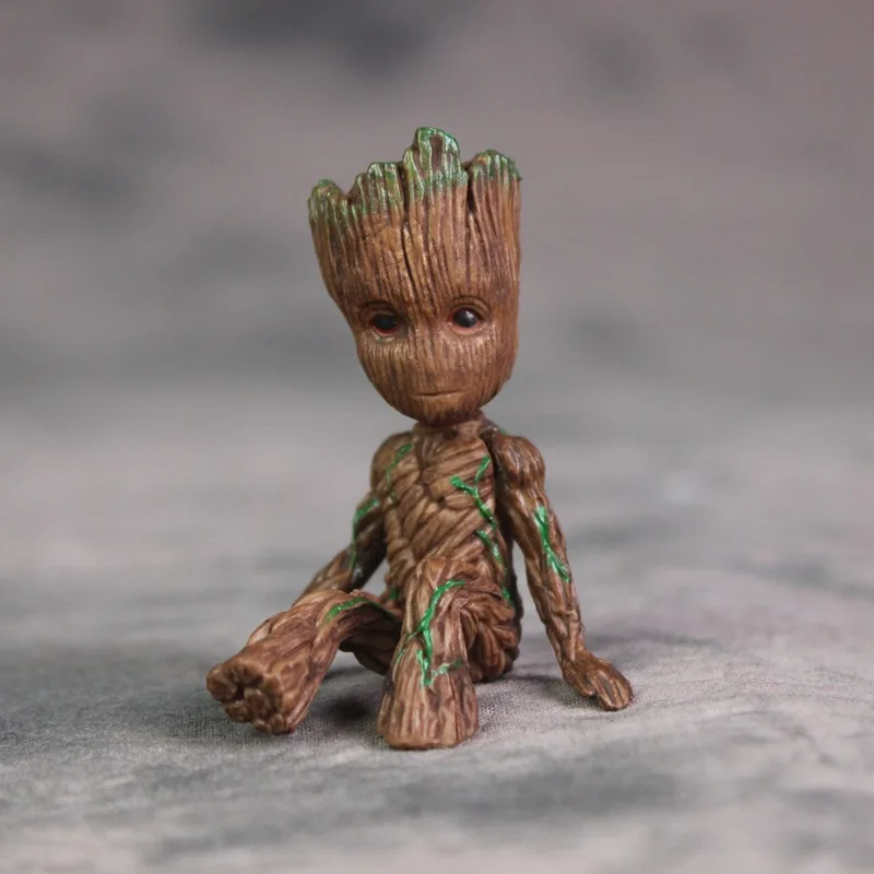 

New Hot! 6CM Baby Groot Tree Man SuperHero Cute Doll PVC Figure Model Toys Gift