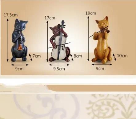  Creative music cat crafts decorative tabletop trinkets bedroom home set up home furnishings lovely  - 32957910143