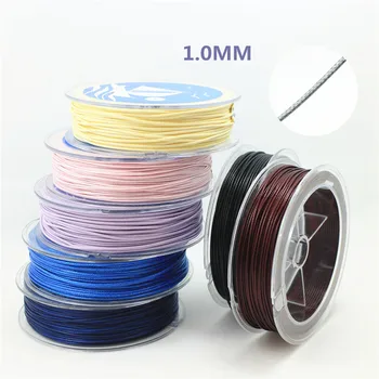 

20 meters/piece 1MM diameter Waxed Thread Polyester Cord String Strap Wholesale Necklace Rope Bead NO.16~27