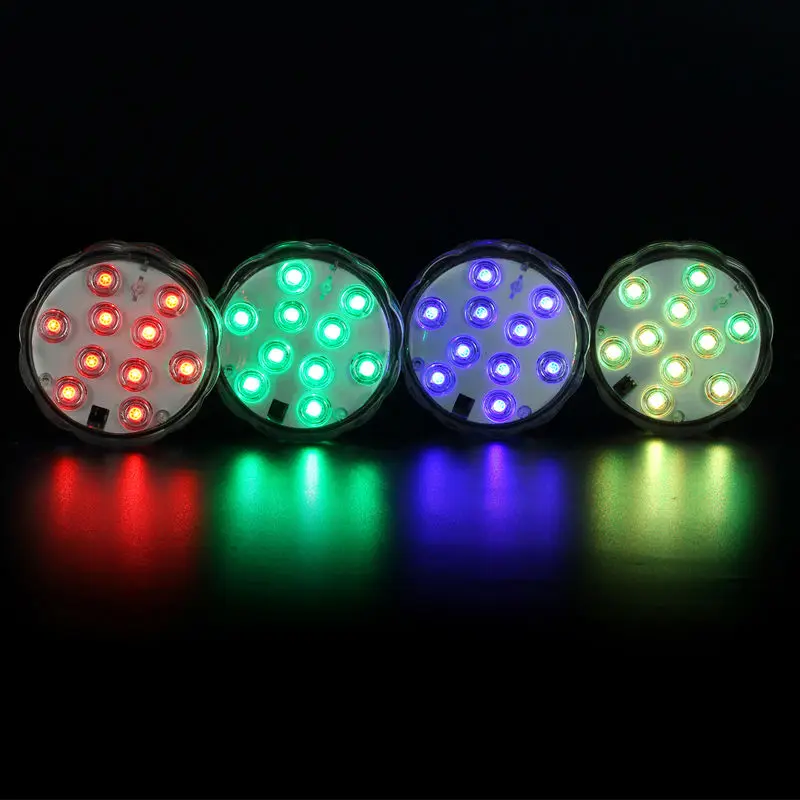 

Submersible LED Lights 2.8 inch Waterproof Underwater Lights Wedding Centerpieces Lights with Remote