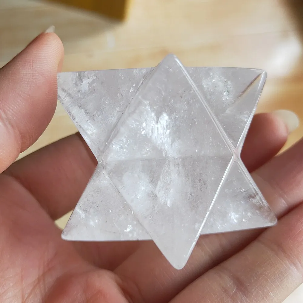 5 см Натуральный прозрачный кристалл Merkabah маятниковые кристаллические камни Merkaba