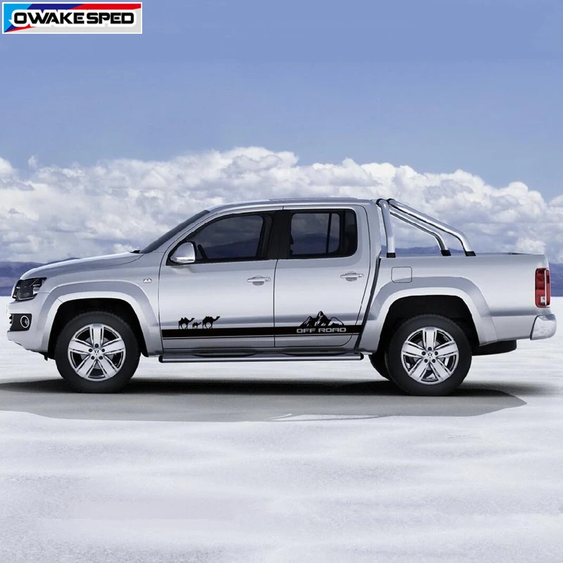 Для Volkswagen Amarok внедорожная горная графика полосы автомобиля Camel дверь боковая