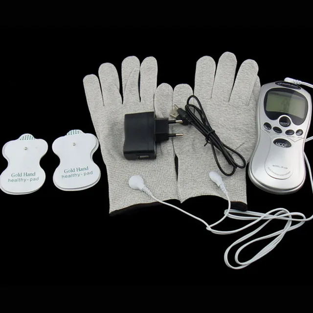 Electric body hand pulse massage glove massager Tens Acupuncture