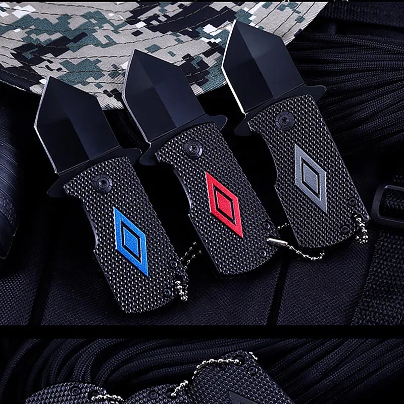 Venta al por mayor Mini plegable defensa táctico cuchillo llavero deportes al aire libre Camping caza trabajando de seguridad herramientas