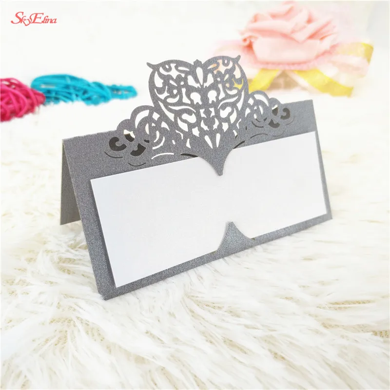 50stks place cards wedding paper Plaats Kaarten Tafel Plaats Kaarten Gunst Decoratie Bruiloft Benodigdheden Zitplaatsen Decoratie 8Z (14)