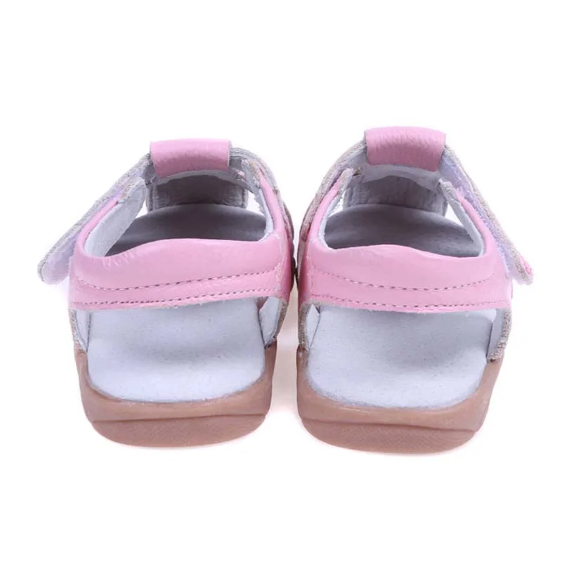 Girls Sandals Summer Genuine Leather Children Shoes Flower Girls Princess Shoes Slip-resistant Kids Sandals