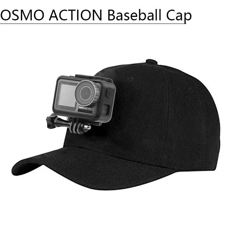 

Comfortable Cloth Outdoor Sun Hat Baseball Cap Buckle Mount with Base for DJI Osmo Action Sports Camera Sunshade Hat Accessories