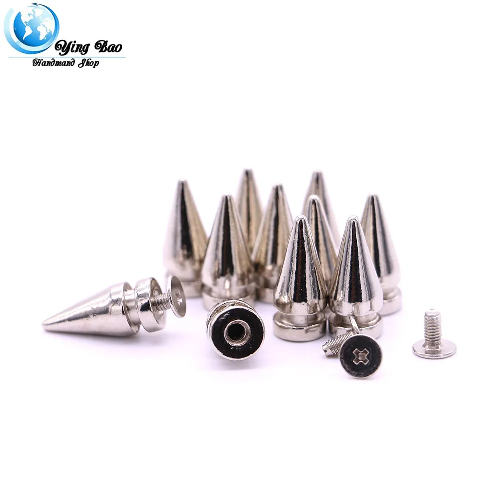 20sets/pack 10mm (Diameter), 20mm (Height)  rivet screw 3 Colors Six edge type Sharp rivet B-31