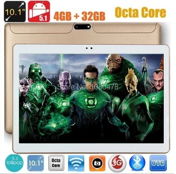 10 inch 3G WCDMA Tablet Octa Core 1280*800 5.0MP 4GB RAM 64GB ROM Android 7.0 Bluetooth GPS IPS Tablet Gifts