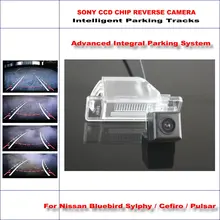 Dynamic Guidance Rear Camera For Nissan Bluebird Sylphy Cefiro Pulsar 580 TV Lines HD 860 * 576 Pixels Parking Intelligentized liislee dynamic guidance rear camera for toyota ist urban cruiser 2007 2016 hd 860 pixels parking intelligentized