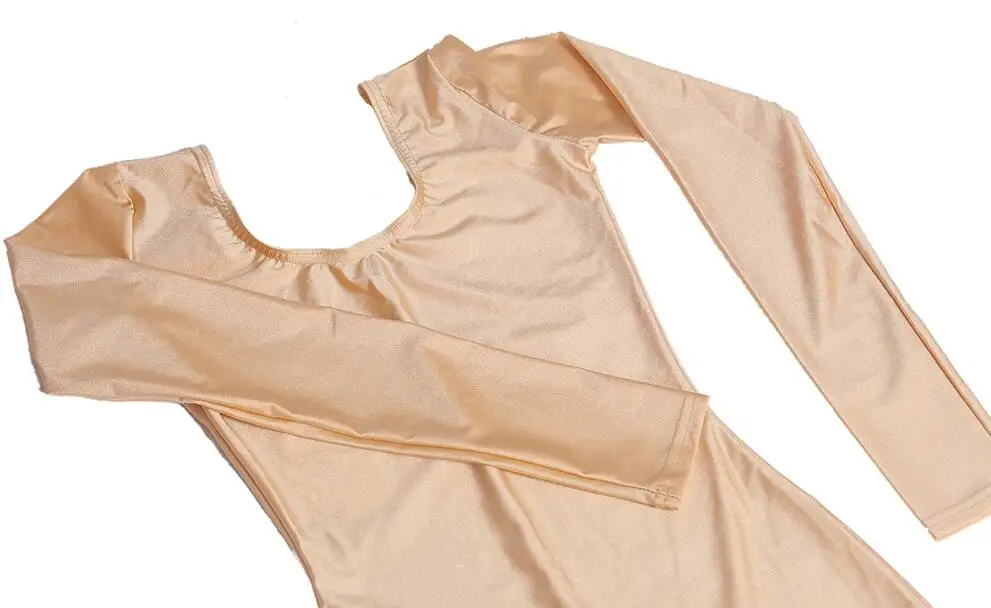 Girls Black Long Sleeve Unitard (1)