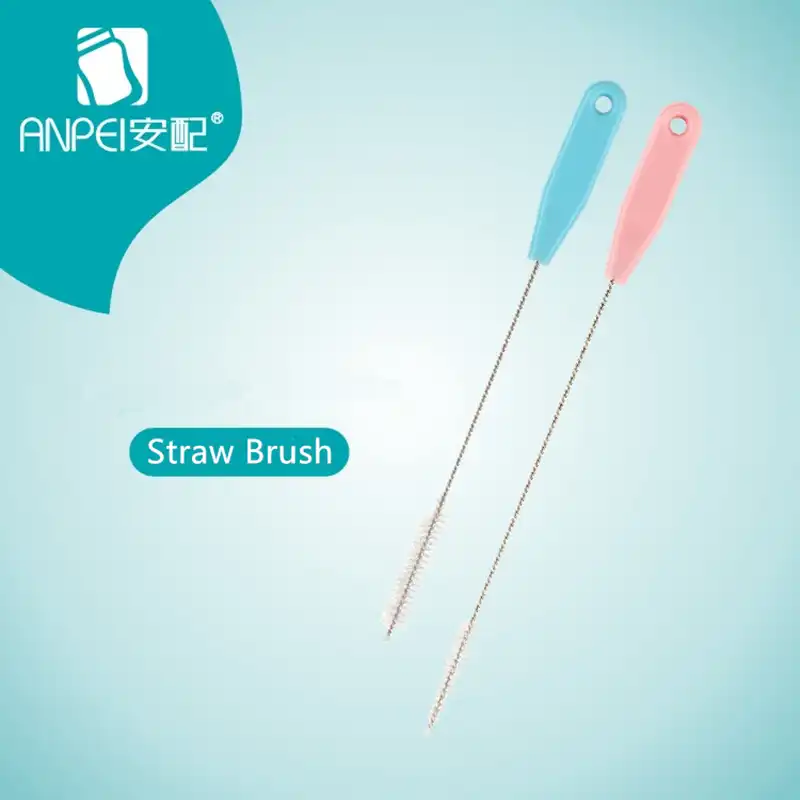 Hemoton 2 Unids Esponja Botella de Beb/é Cepillo de Limpieza de Leche de Cristal Botella de Alimentaci/ón Cepillo de Taza de Limpieza Copa Scrubber Cepillos de Lavado Azul