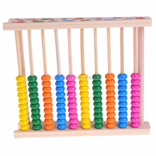 Abacus деревянный шарик Математика подсчет Обучающие 10 баров для раннего обучения игрушки# H055