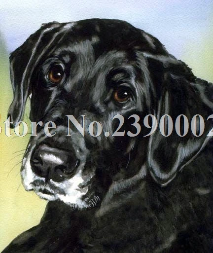 black lab diamond painting
