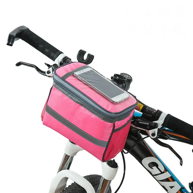 

Cylinder Cloth Bicycle Mountain Bike Mobile Phone Bag Accessory Bag with Touch Screen Window Many Fashionable Color Choices