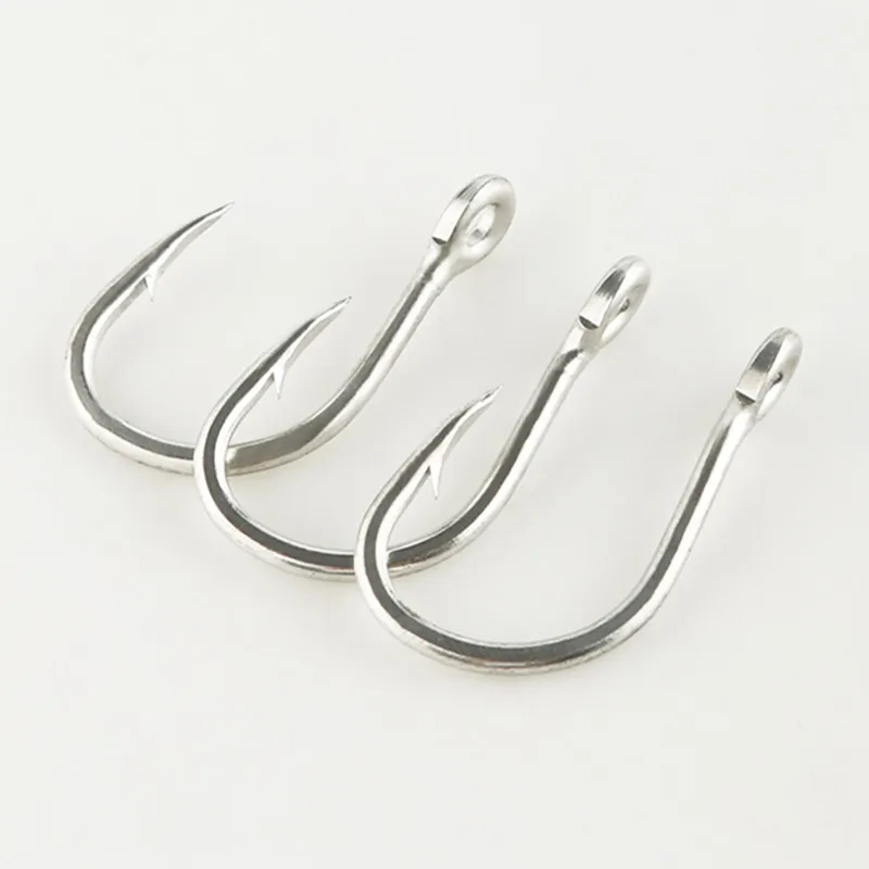 

Fishing hooks 1/0 2/0 3/0 5/0 7/0 high quality Jigging Spoon Metal Barbed Hook Saltwater Jig Assist Fishhook fishing tackle