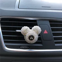 Блестящий белый автомобиль английская буква леди чудесные духи Кондиционер Выход твердые духи автомобиля освежитель воздуха Стайлинг