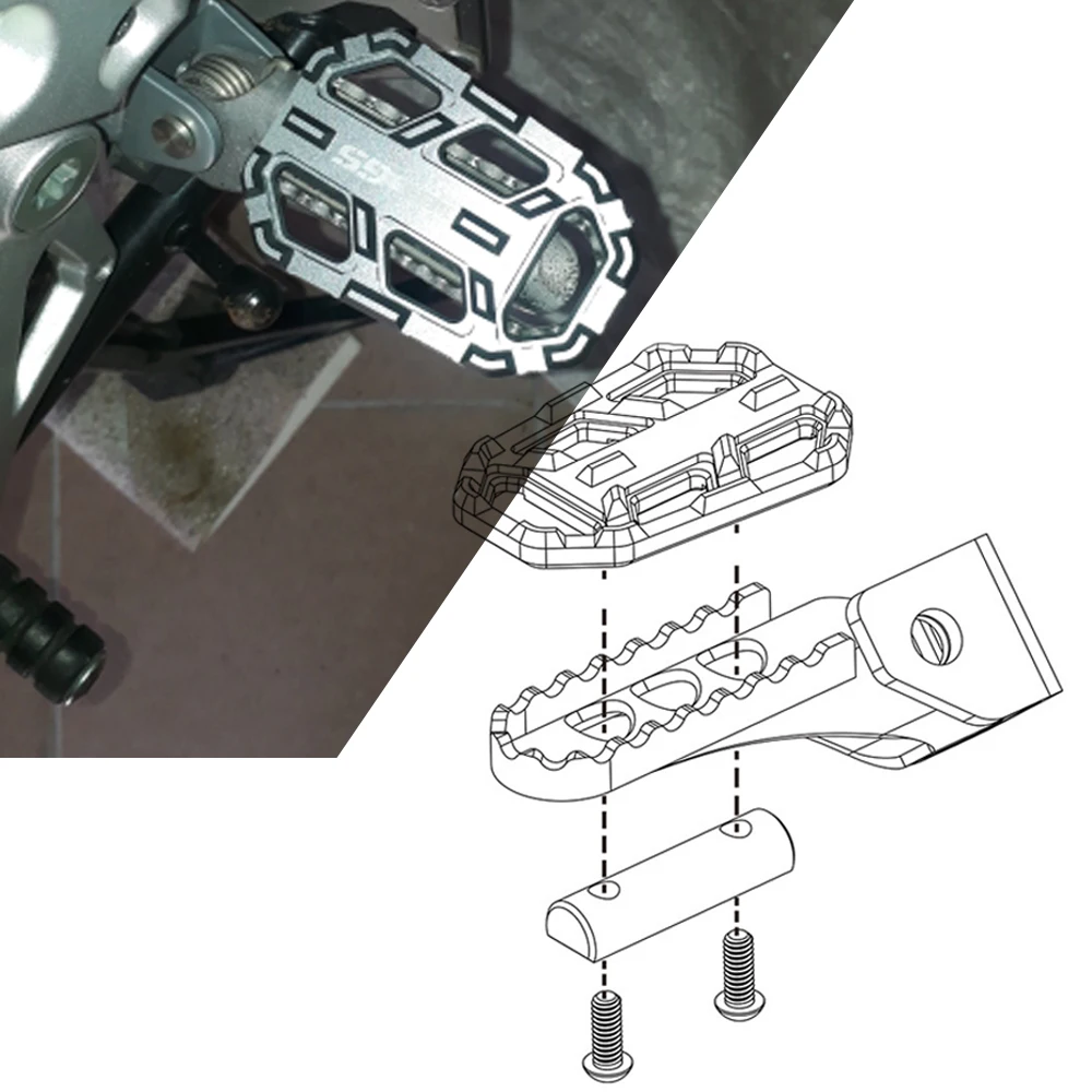 Мотоцикл передняя широкая ножная поддерживаемая подножка увеличитель Подножка педаль ЧПУ для BMW F750GS F850GS G310GS R1200GS LC ADV S1000XR