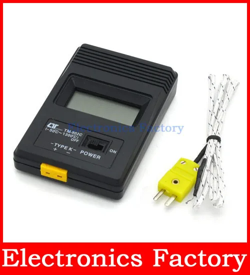 TM 902C Tm902c Digital LCD Type K Thermometer Temperature Single Input Pro Thermocouple Probe detector Sensor Reader Meter |