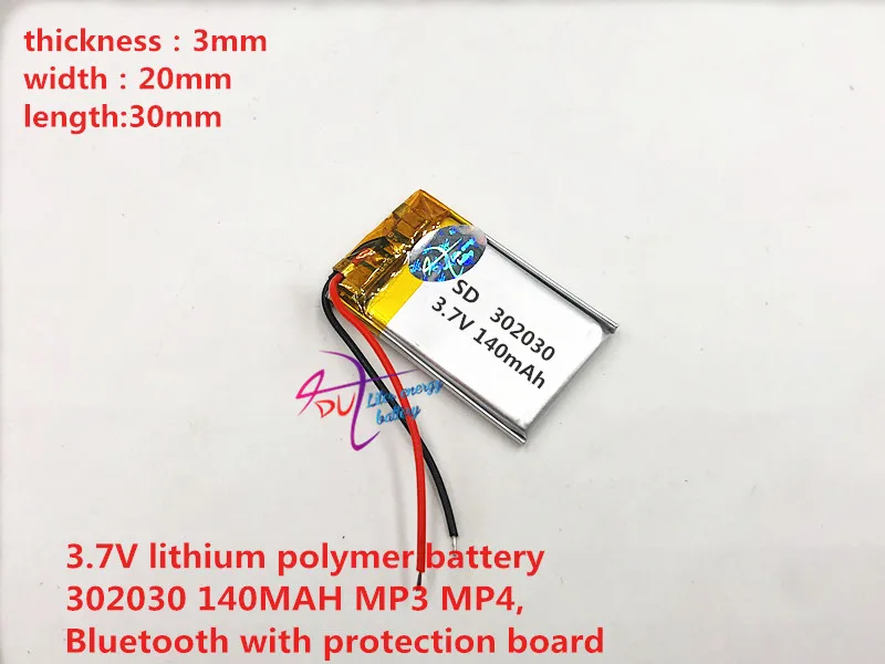 

Brand 1PCS High temperature Polymer lithium ion battery 3.7 V, 302030, 032030 wholesale CE FCC ROHS MSDS quality certification