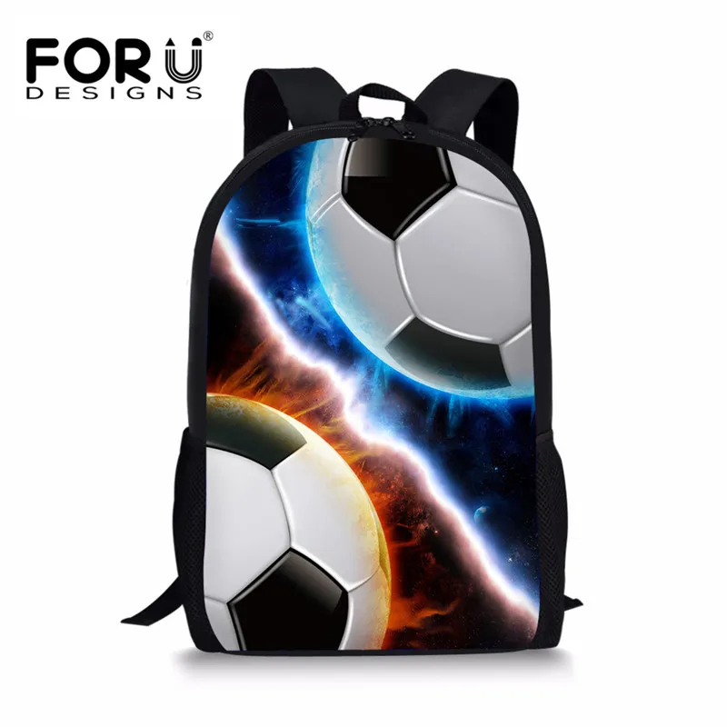 FORUDESIGNS/школьные сумки, комплект из 3 предметов, школьные сумки, студенческий рюкзак, футбол, баскетбол, печать, детский Ранец, Снова в школу, Mochilas