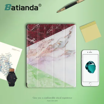 

For Ipad 2 Case Marble Stripe Letter PU Leather Tablet Cover Funda For iPad 3 2 4 Case Flexible Soft Flip Cover Auto Sleep/Wake