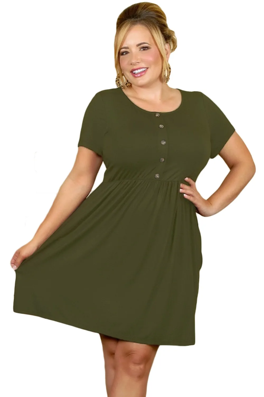 Army-Green-More-Than-Fair-Plus-Size-Dress-LC220631-9-1