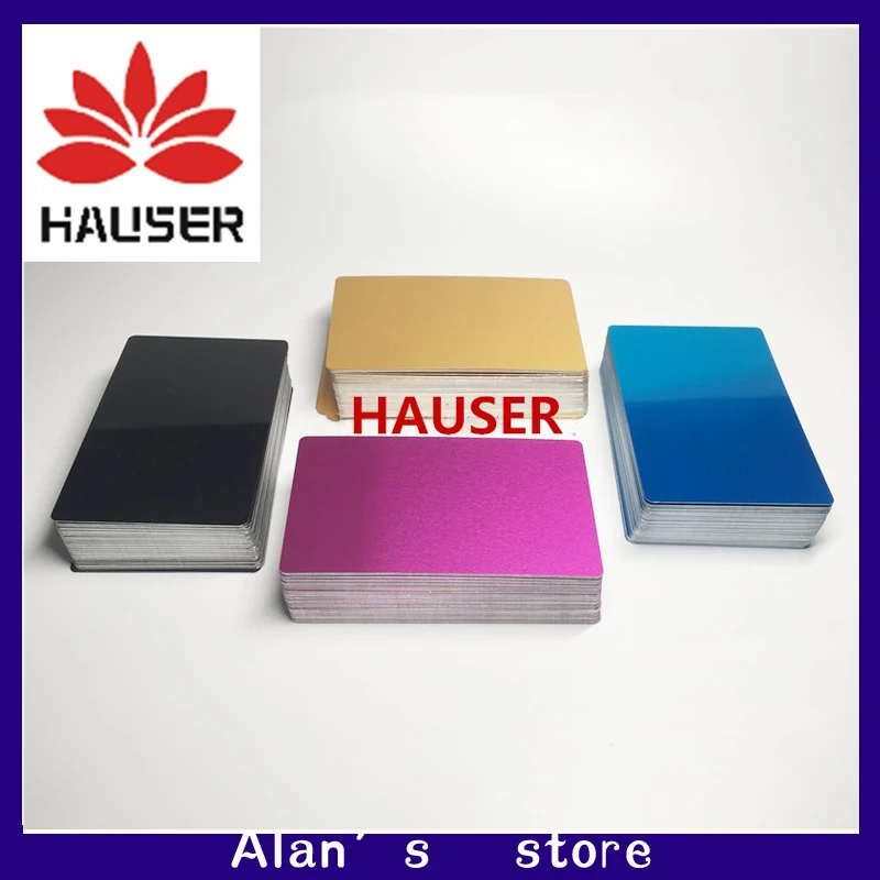 Laser marking machine dimming metal business card / multi color metal