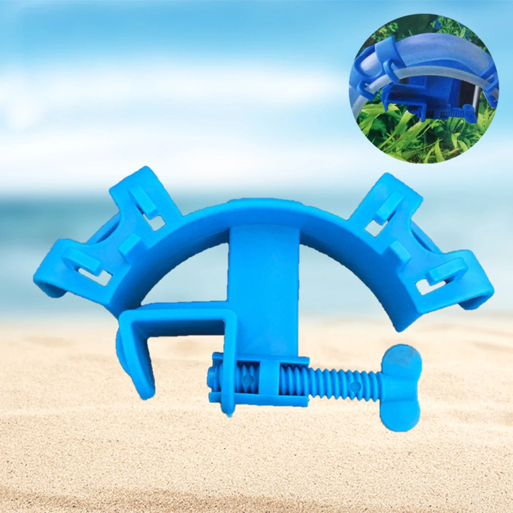 

2 in 1 Aquarium Hose Holder Filtration Water Pipe Oxygen Hose Filter Hose Holder Mount Tube Tank Water Change Cleaning Tools