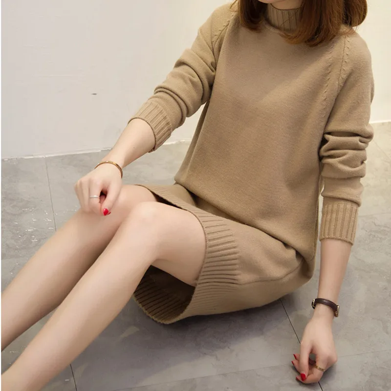 2018 Women Sweater And Pullover Autumn Winter Pullover Warm Female Pink Half-High Collar Elastic Pullover Long Sleeved Knit 2018 Women Sweater And Pullover Autumn Winter Pullover Warm Female Pink Half-High Collar Elastic Pullover Long Sleeved Knit