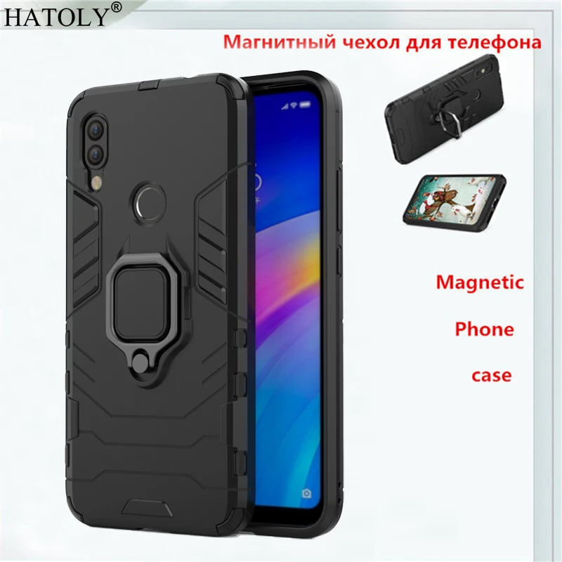 

For Xiaomi Redmi 7 Case Cover for Xiaomi Redmi 7 Magnetic Finger Ring Phone Case Protective Hard Armor Case For Xiaomi Redmi 7