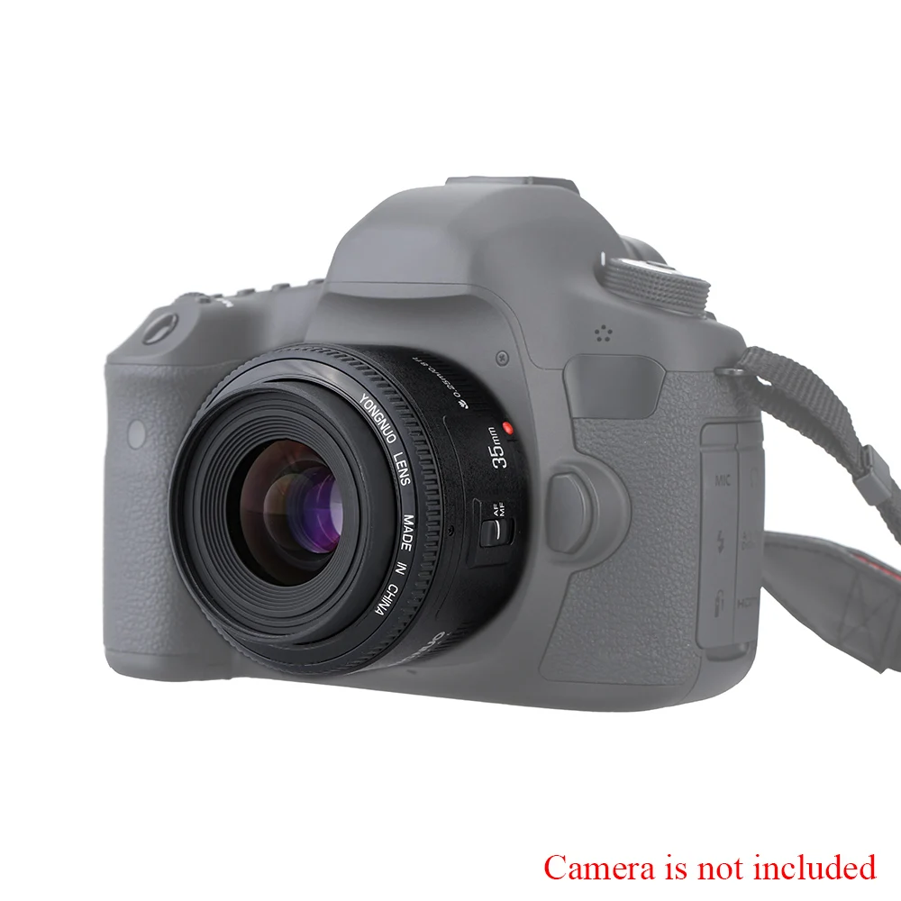 Объектив Yongnuo 35 мм YN35mm F2.0 широкоугольный фиксированный Автофокус DLSR объектив камеры для Canon EF 600d 60d 5DII 5D 500D 400D 600 650D