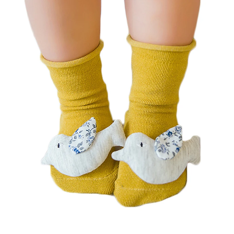 

2019 New Spring Baby Socks Infant Newborn Lovely Cartoon Kids Boys Girls Doll Socks Loose Animal Children Socks