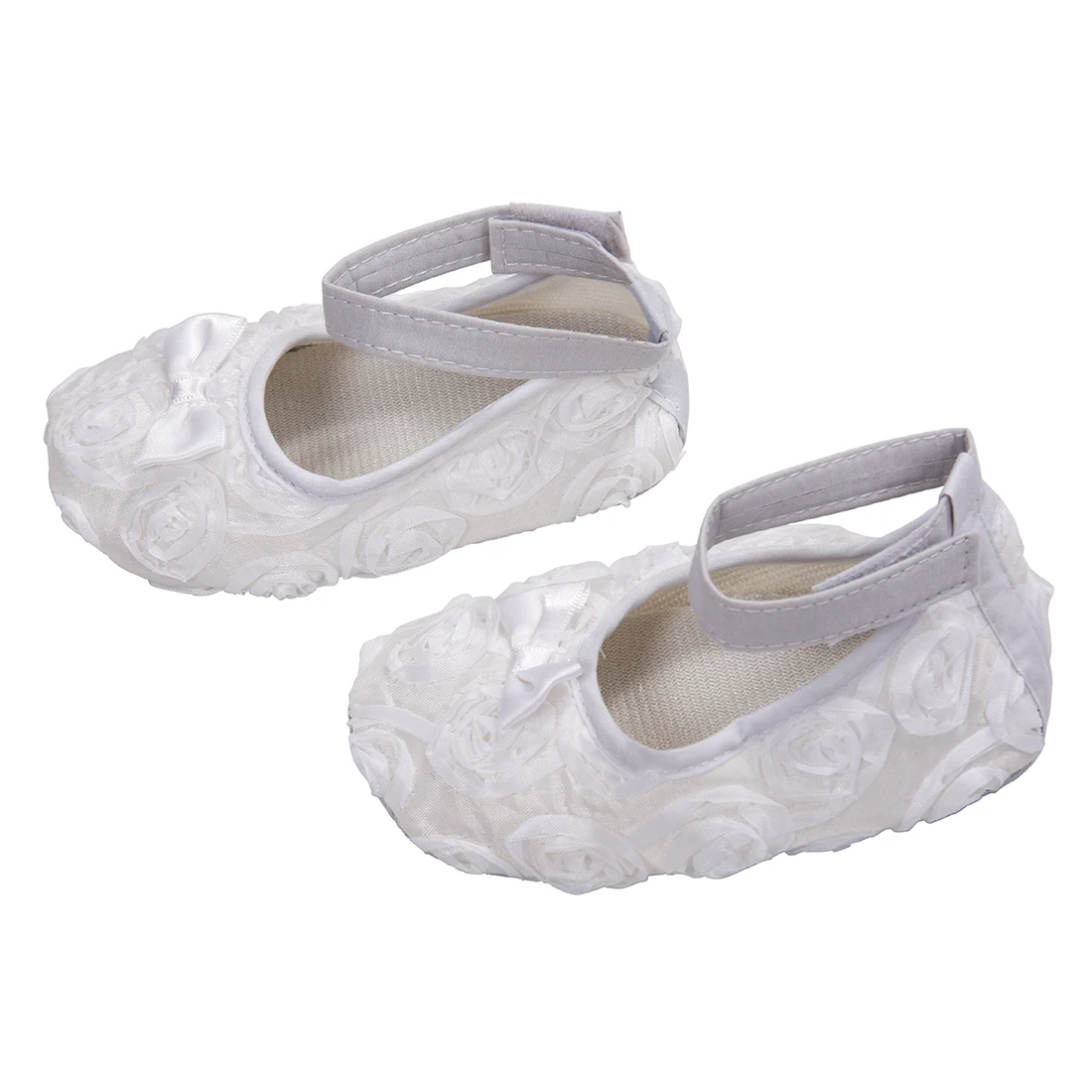 ABWE/Лучшая ; Удобная нескользящая обувь принцессы для маленьких девочек(12-18 месяцев, белый цвет
