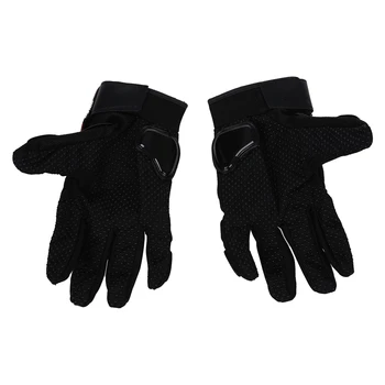 

Pair Black Gloves Complet Finger Protection XXL Moto Velo Sport Man Woman