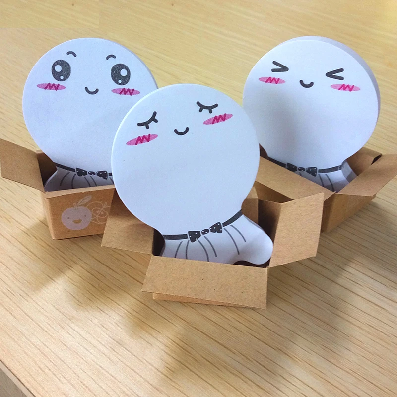 3 шт. корейский Kawaii Sunny Doll липкий блокнот бумажный стикер милый стационарный