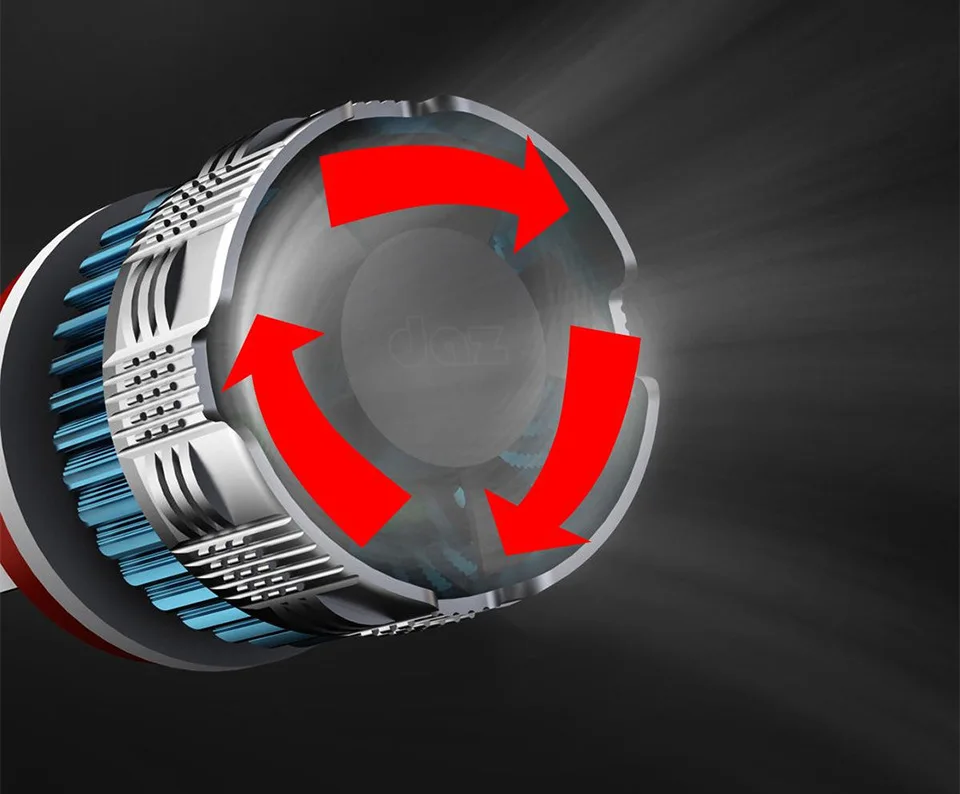 Комплект для передних противотуманных фар MBIN Mi2 9006/HB4 6000LM 60 Вт 6000k|Передние LED-фары