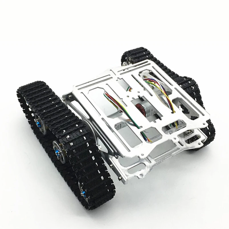 

JMT DIY Tracked Robot Aluminum alloy Chassis Smart Vehicle Car Platform with Dual DC Motor Parts