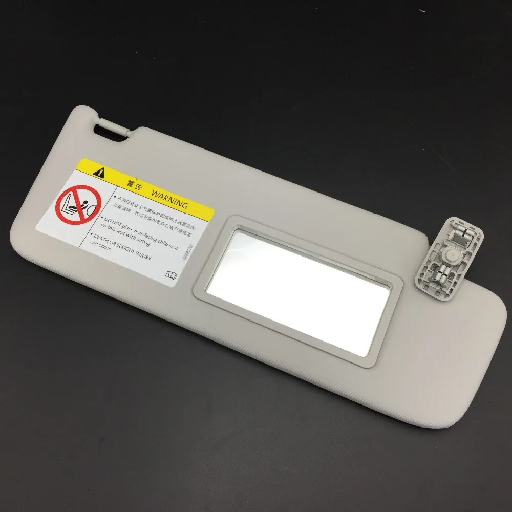 for VW Skoda Rapid Gray Sun Visor Left or Right Makeup Mirror Board