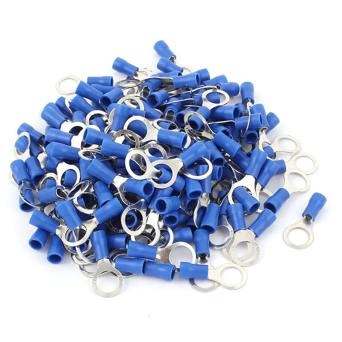

150Pcs Cable Connector Pre-Insulated Ring Terminal Rv2-8 For Awg 16-14 Wire