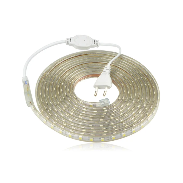 5050 LED Strip Verlichting AC220V Flexibele Tape Lamp Lint ... 5050 LED Strip Verlichting AC220V Flexibele Tape Lamp Lint ...