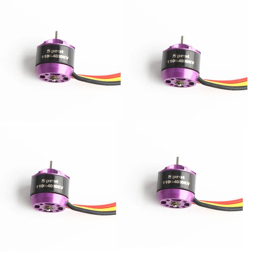 4 шт. RC1106 4000KV Micro безщеточный для мини Multirotor 100 150 мм рама комплект|Детали и