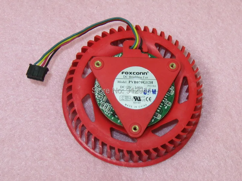 

PVB070G12H 75mm Video Card Cooler Fan Replacement 37mm 12V 1.00A 4Pin for ATI Radeon HD4870 HD4890 HD5850 HD5870 HD5890