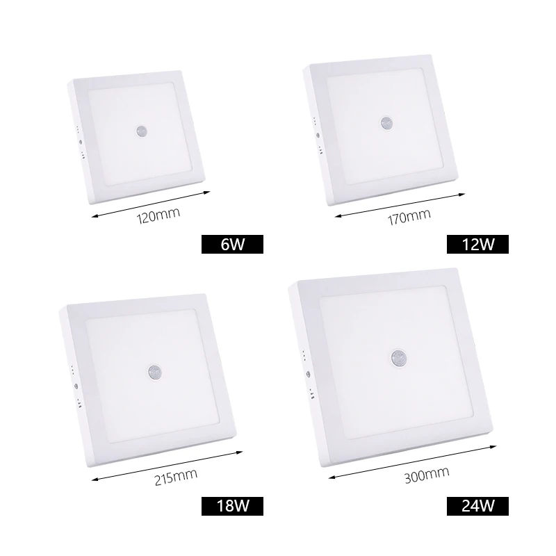 Surface Mounted LED Ceiling Lamps PIR Motion Sensor Night Light 6W/12/18W 24W Modern Ceiling Lights Living Room Balcony Corridor