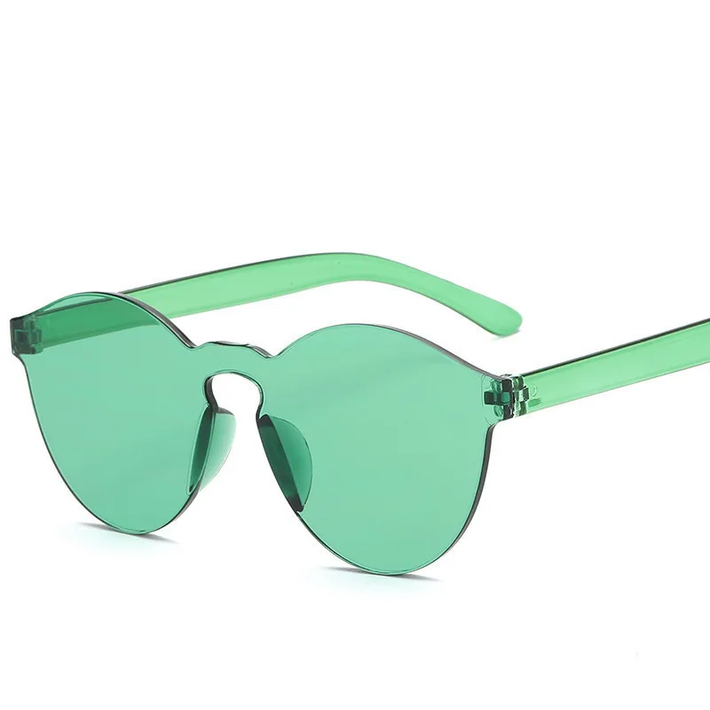 Летние женские солнцезащитные очки без оправы, фирменный дизайн, прозрачные солнцезащитные очки, крутой цвет, UV400 Oculos De Sol gafas