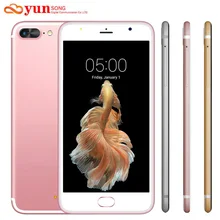 A7 плюс Мобильный телефон 5.5 дюймов экран 13MP камера смартфона MTK6580 Quad Core Телефон Android 5.1 сотовый телефон gsm/ wcdma 3 г
